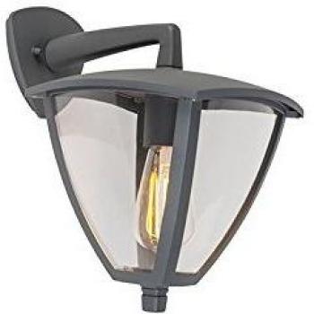 Aplique exterior clásico gris oscuro IP44 - Platar, aluminio/plástico, adecuado para LED max. 1 x 60 Watt