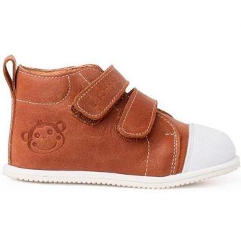 Botita de Piel Sport con Puntera Blanca para Bebés