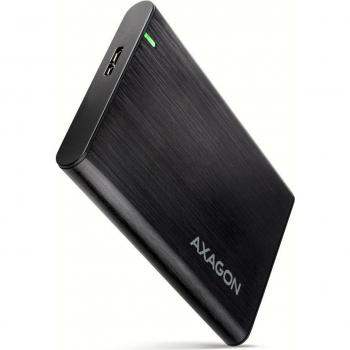 AXAGON EE25-A6M USB 3.2 Gen 1 Screwless Aluminum External Enclosure for 2.5 SATA SSD/HDD - Black