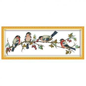 Anself DIY hecho a mano Costura de punto de cruz Set bordado Kit Preciso Impreso Patrón de ángel cruz decoración del hogar 45 * 45 cm