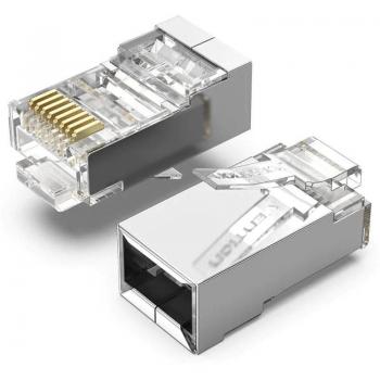 Conector RJ45 IDC R0-10/CAT.6 FTP/10 uds