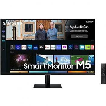 Samsung S27BM500 – Monitor Smart de 27 Full HD (1920 x 1080, VA, Smart TV, HDMI, Bluetooth, AirPlay, WiFi, Office 365, 16:9, 60Hz, Dex Inalámbrico, Altavoces Integrados, Hub IoT), negro