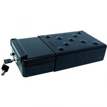 Caja de seguridad de acero negro Carpoint 22,5x16x7,5 cm