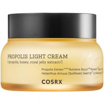 COSRX Full Fit Propolis Light Cream 65 ml - Moisturizer, lightweight formula, enriched with propolis extract (65%), hydrating, soothing, enhances skin barrier, suitable for all skin types, non-greasy finish