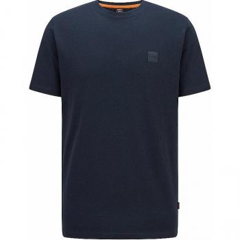 Camiseta de Manga Corta Boss Tales Azul Relaxed Fit para Hombre Talla L