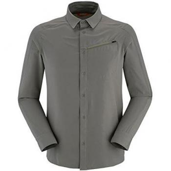 Lafuma Shield Shirt LS - Camisa de manga larga para hombre, senderismo, trekking, Lifestyle, color azul marino, CARBONE GREY, small