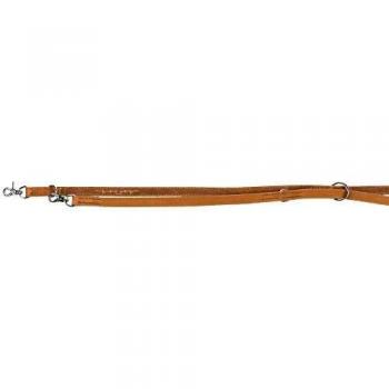 Correa Ajustable de Cuero Graso Trixie Rustic Heartbeat Marrón 2m/20mm
