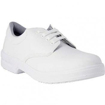 REPOSA Work Zapatos de Trabajo, Zapatos Cerrados con Cordones, sin Puntera, Parte Superior de Microfibra Transpirable, Sanitarios/O con Plantilla anatómica, Transpirables, Suela de PU