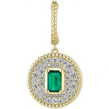 Piercing aro Iraya de plata bañada en oro amarillo de 18k