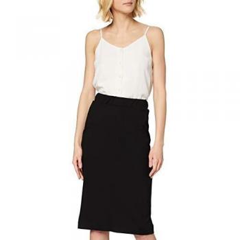 Selected Femme Shelly Black Mid Waist Pencil Skirt