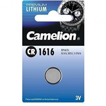 Batería de botón Camelion CR1616, Litio 3V, 50mAh, 1 unidad