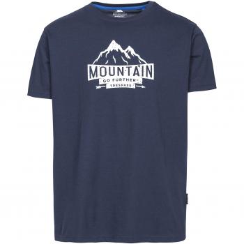 Trespass Hombres de Visera Camiseta con impresión en el Pecho – Bicicleta/Adultos para Exteriores/Fun/Deportes/Ocio, Hombre, Color Azul Marino, tamaño L