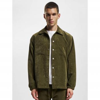 Olive XL Men's Corduroy Shirt Jacket
