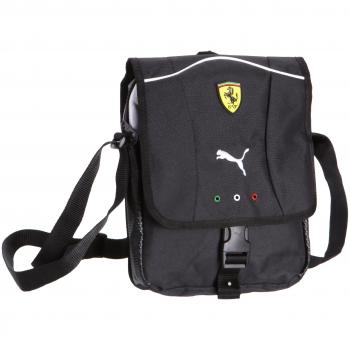 PUMA Ferrari Replica Portable Bolso bandolera, Unisex adulto, Negro