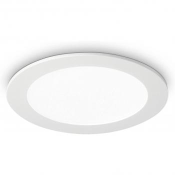 Foco empotrable LED de diseño blanco GROOVE, 1 bombilla, forma redonda, temperatura de color 3.000K, diámetro 22,7 cm