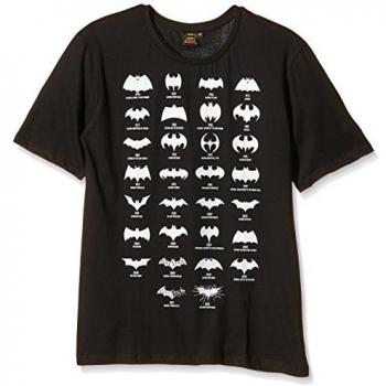 Batman Batman All Logo - Camiseta para hombre, color negro, talla M/M