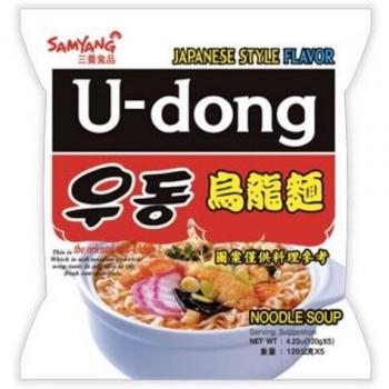 Samyang U-dong Ramen - Sabor de mariscos 140g