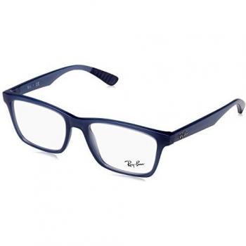 Ray-Ban 0Rx7025, Monturas de Gafas para Hombre, Transparente Light Blue, 53