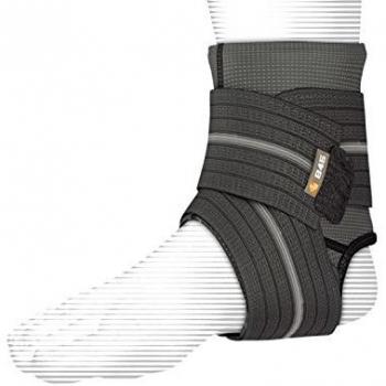 ShockDoctor - Tobillera para adultos con bandas de compresión, color negro, S