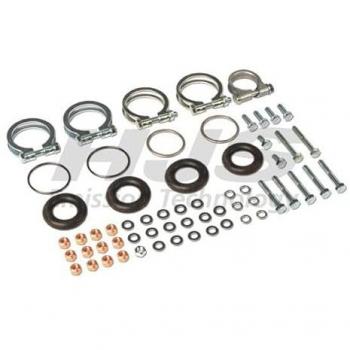 Juego de montaje para sistema de escape HJS 82 13 6339 con collares para MERCEDES-BENZ SL Cabriolet