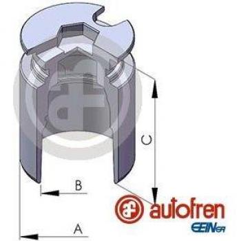 AUTOFREN SEINSA Émbolo para pinza del freno D025122, tipo de producto: pistón de freno, características: fabricado con materiales de alta calidad, diseñado para un ajuste preciso en el sistema de frenos