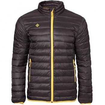 Izas Aden Chaqueta De Pluma, Hombre, Gris Oscuro/Amarillo, 3XL