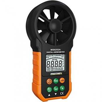Protmex MS6252A Portátil LCD Electrónico Windgeschwindigkeit Luftvolumen Messgerät Hintergrundbeleuchtung