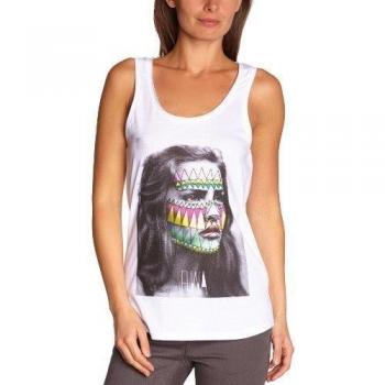 Eleven Paris - Camiseta de tirantes con cuello redondo sin mangas para mujer, talla 42, color blanco