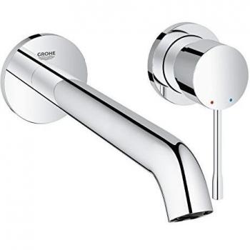 Grohe Essence - Grifo de lavabo con sistema de montaje en pared, kit para montaje final, cuerpo empotrado no incluido, tamaño L