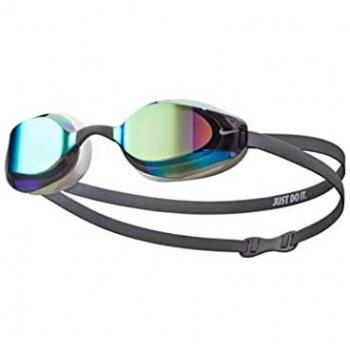 Gafas de natación Nike Swim Vapor Mirrored gris con lentes espejadas azul, unisex, talla única