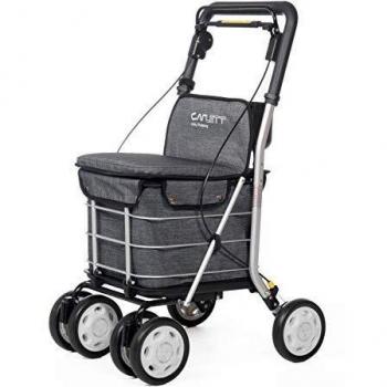 Carlett Carro DE LA Compra Lett 800 Grey Textured Asiento, Aluminio, Gris, 92