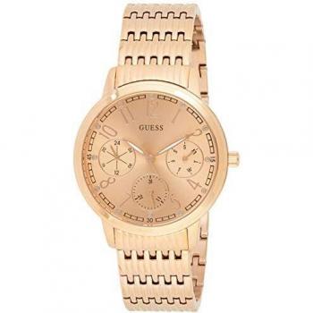 Guess Lattice Womens Dress Multi Rose Gold Round W1088L2