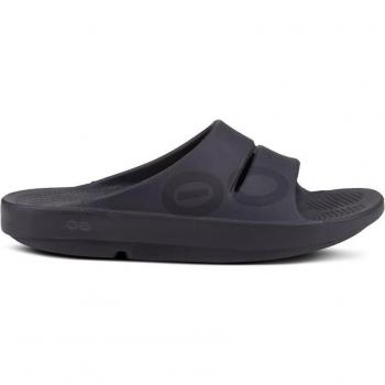 Sandalias unisex Ooahh Sport Oofos - características: diseño unisex, color gris oscuro, modelo de recuperación, comodidad superior, tecnología de absorción de impacto