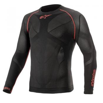 Alpinestars Ride Tech V2 Summer Long Sleeve Base Layer - Black/Red (XL-XXL)