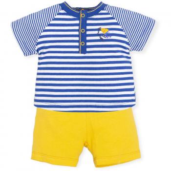 Tutto Piccolo 6691S19 Conjunto Niño Dos Piezas Manga Corta Algodón