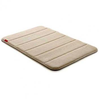 TATAY Alfombra de Baño Nuvola, 100% Microfibra, Antideslizante, Absorvente, Secado Rápido, Suave, Efecto Memoria, Apto Lavadora, Blanco, Medidas 40 x 60 cm