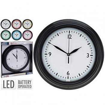 Hti-Living Reloj de Pared con Luz Led
