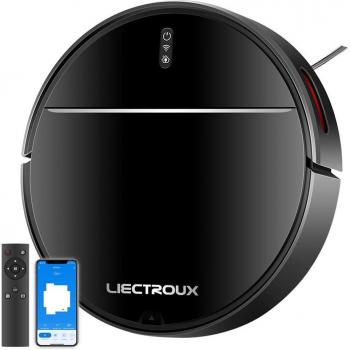 Aspiradora Robot Liectroux M7S Pro con Navegación 2D, Batería de 4400mAh y Funcionamiento de 110 minutos - Negro