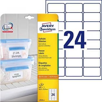 Avery L7970-25 - Etiquetas multiuso