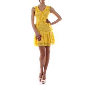 Guess W92K0N K8J10 LORIANA Vestido Mujer Giallo M