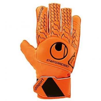 uhlsport Guantes de Portero para Adultos, Unisex, para Principiantes, Color Naranja y Negro, 10
