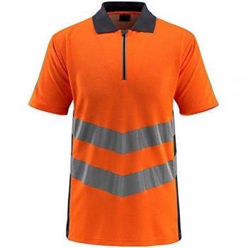 Polo de Manga Corta Hi-Vis Naranja/Negro Marino MASCOT Murton 50130 Talla M