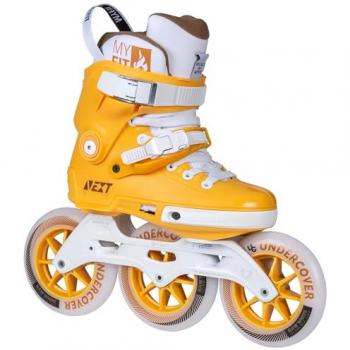 Powerslide Patines En Línea Next Mustard 125, color mostaza, talla 42-43, modelo 2024