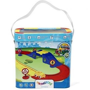 NSC Vikingtoys - 14 Pistas + 1 Vehículo + 2 Puentes + 2 Señales