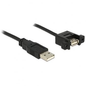 Cable USB 2.0 A macho a A hembra para empotrar 1 m - Delock 85106