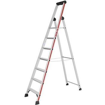 Escalera de Peldaños con Plataforma, Unilateral, 7 Escalones
