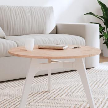 Tablero redondo de madera maciza de haya Ø70x1,5 cm vidaXL