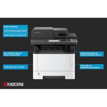 Impresora Multifuncional Láser Monocromo Kyocera ECOSYS MA3501wfx 4 en 1 A4 Wi-Fi 35 ppm
