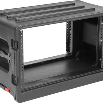 SKB 6U Roto-Molded Rolling Rack Case with Wheels and Handle
