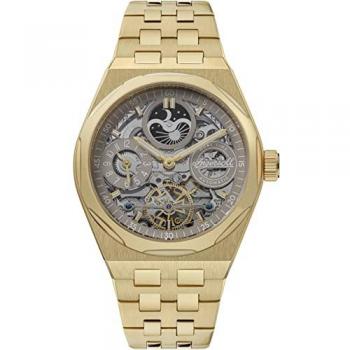 Ingersoll The Broadway Dual Time Automatic Men's Watch 43mm Stainless Steel Gold/Grey 5ATM